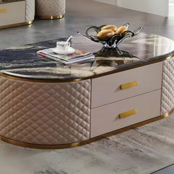 Bàn Trà Mặt Đá Sang Trọng BTQC605-13