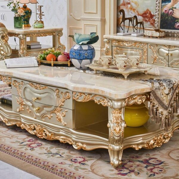 Bàn Trà Mặt Đá Tự Nhiên BT802-16