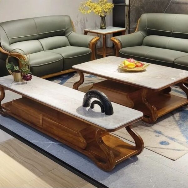 Bàn Trà Kệ Tivi Gỗ Mun Nhập Khẩu WA10