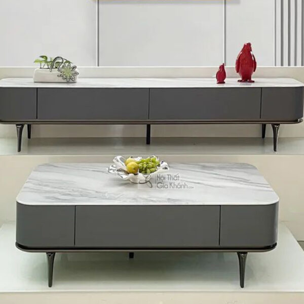 Bàn Trà Mặt Đá Kệ Tivi Hiện Đại BTK9860