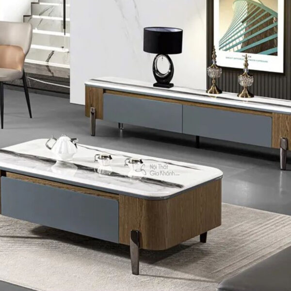 Bàn Mặt Đá Trà Kệ Tivi Hiện Đại BT1300