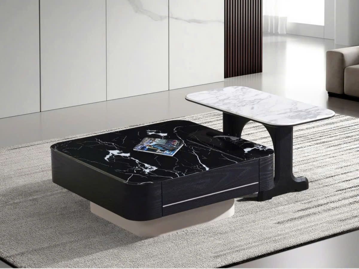 Bàn Trà Đôi Mặt Đá KT2501