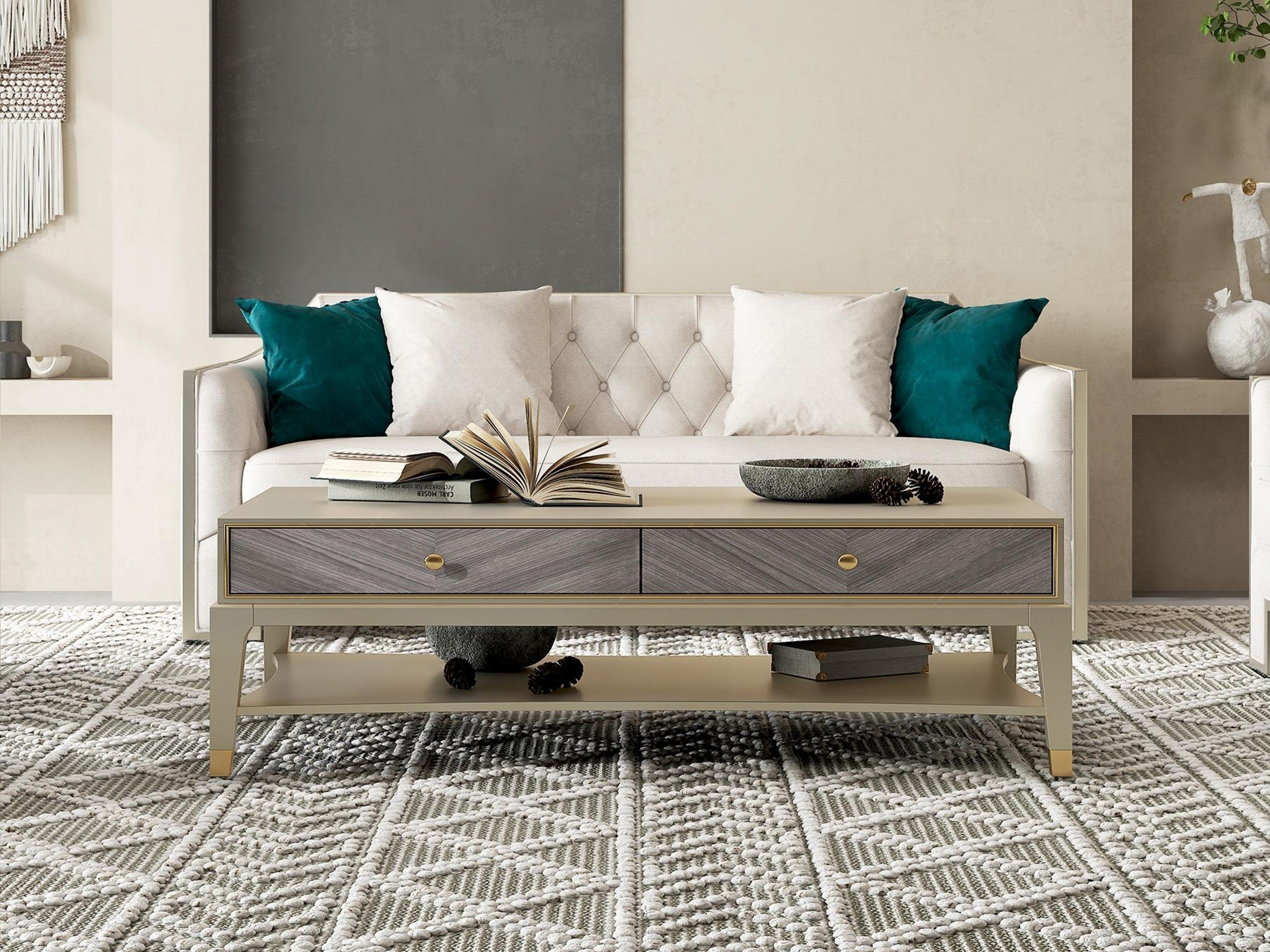 Bàn Trà 1m4 Phong Cách Mỹ BT618082-14