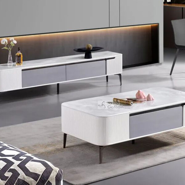 Combo Bộ Bàn Trà Kệ Tivi Lý Tưởng Cho Biệt Thự BTPL2327AB