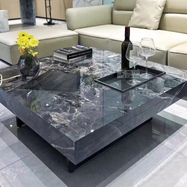 Bàn Trà Vuông Mặt Đá GK03-1M1