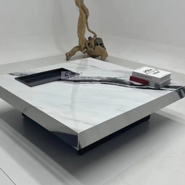 Bàn Trà Vuông Mặt Đá Nhập Khẩu GK08-1M4