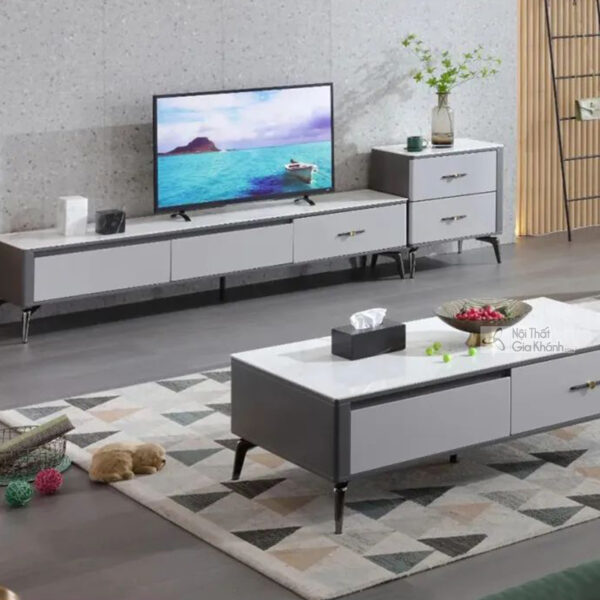 Combo Bàn Trà Kệ Tivi Sang Trọng Cho Không Gian Sống BTK8220