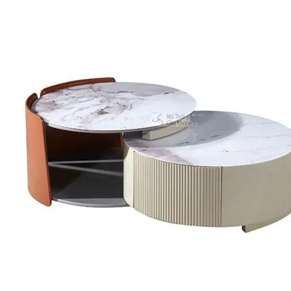 Bàn Trà Mặt Kính Đôi Tinh Tế Gọn Gàng PL2333A