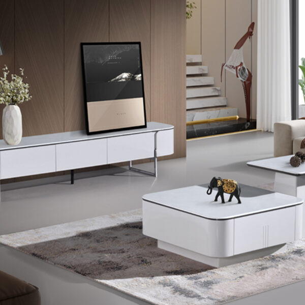 Bàn Trà Mặt Đá Sang Trọng Quý Phải PL3016A-1