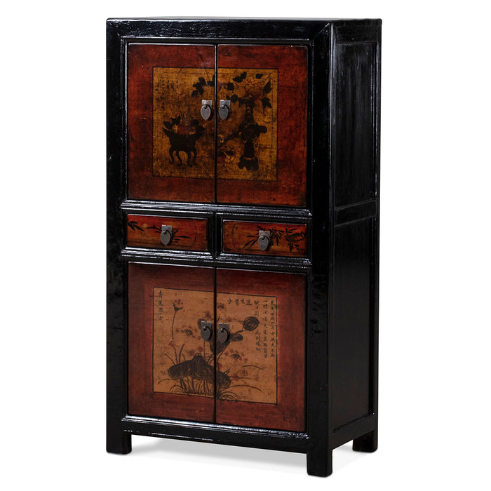 Tall Painted Double Cabinet