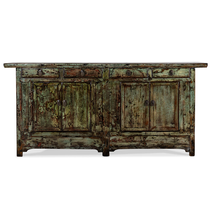 Green Lacquer Four Door Sideboard