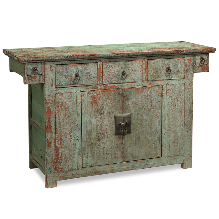 Distressed Pale Blue Sideboard